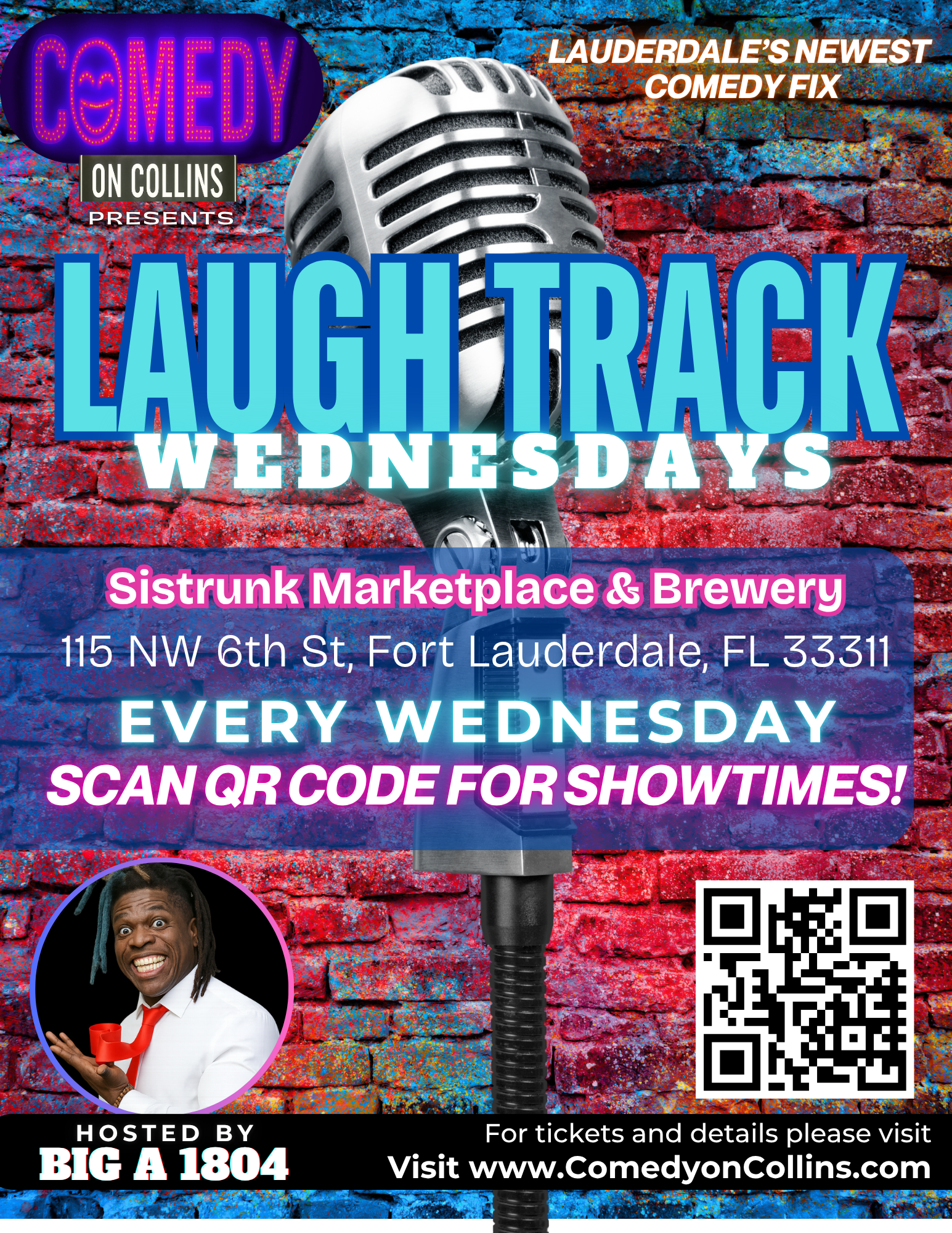 Laugh Track Wednesdays Flyer