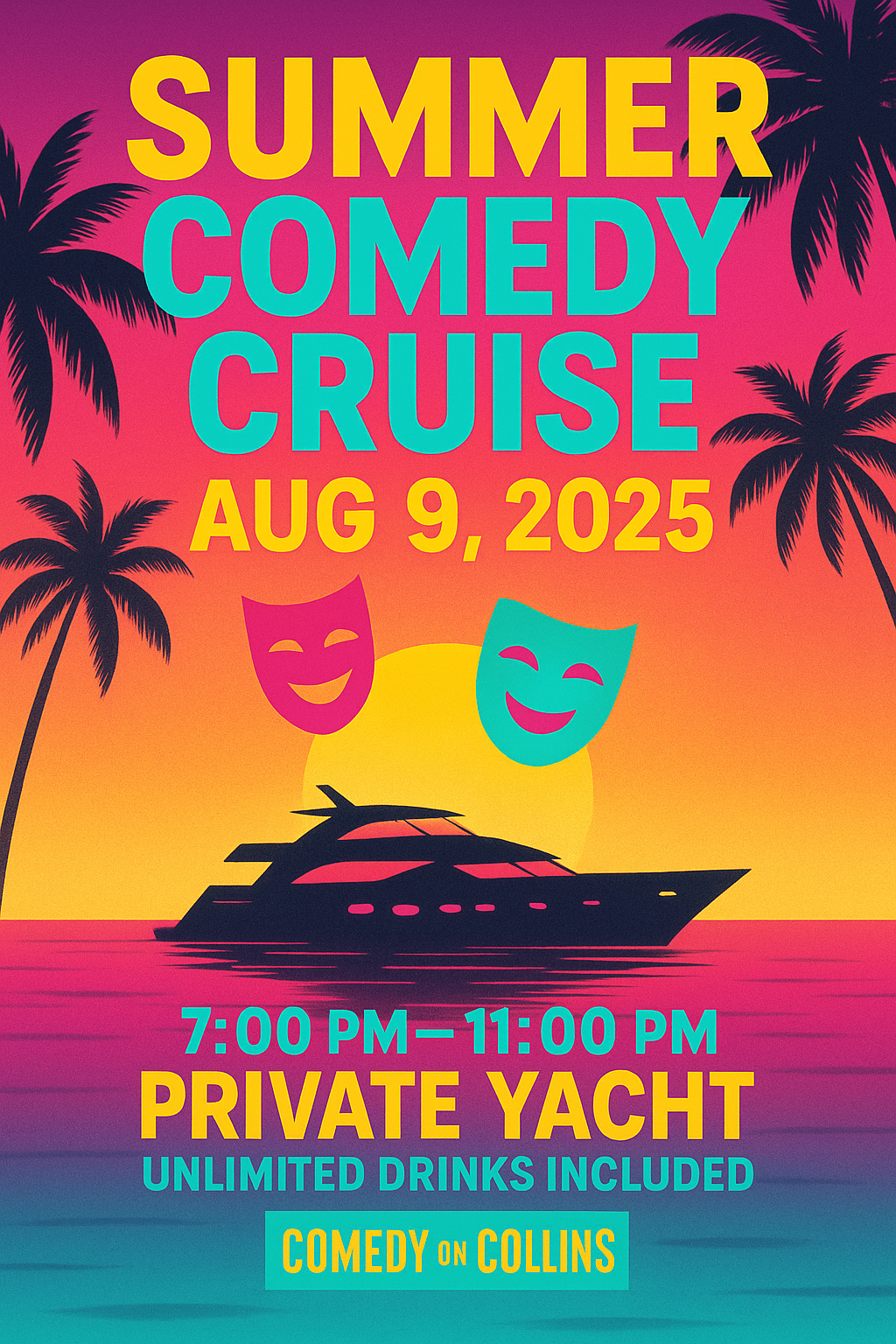 Summer Comedy Cruise flyer